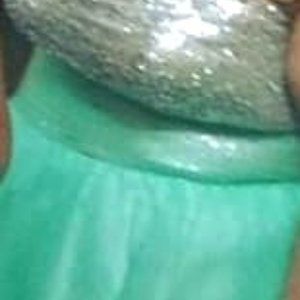 USED PLUS SIZE MINT GREEN BALLGOWN